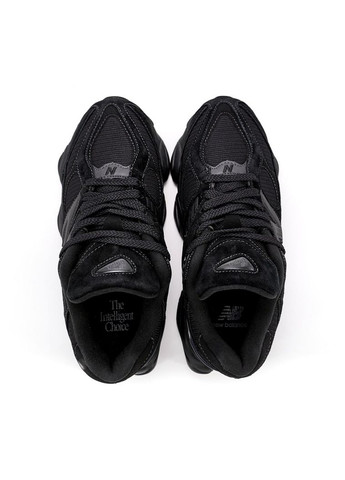КРОССОВКИ ЖЕНСКИЕ NEW BALANCE 9060 TRIPLE BLACK НЬЮ БЕЛАНС 9060 No Brand чёрные демисезоны (367168789)