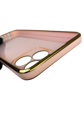 Чохол для C53 глянцевий із захистом камери із золотою окантовкою на реалмі с53 пудровий gs1 Realme (366235862)