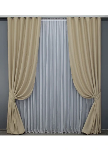 Шторна тканина блекаут, колекція "Midnight" колір кремовий 1222ш VR-Textil (298124530)