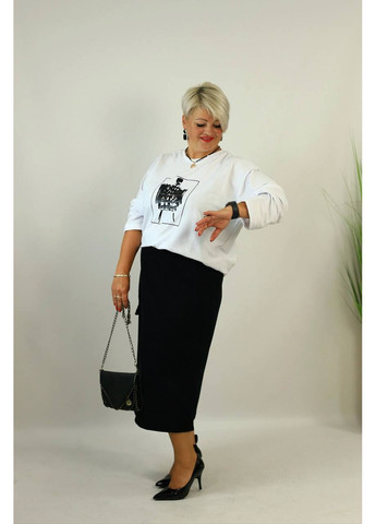 Лонгслів жіночий базовий великих розмірів Style Point (357238067)