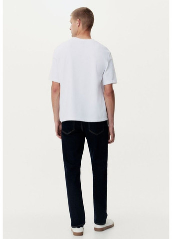 Чоловічі прямі звичайні джинси Н&М (57735) W34 L32 Темно-сині H&M (305026491)