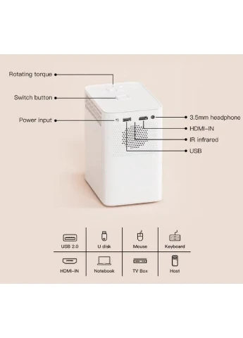 Проектор S30Max Hongtop Wifi Android Bluetooth 4K No Brand (391477649)