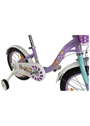 Велосипед детский Chipmunk MM Girls 16", OFFICIAL UA, фиолетовый (CM162-purple) RoyalBaby (316396424)
