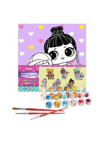 Картина по номерам "L.O.L. Surprise! TroopSurprise Honey Bun With Bunny Hun" 40х40 см Ідейка (375831580)