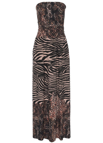 Комбинированное повседневный платье Lascana леопардовый