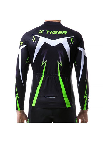Джерсі вело X-Tiger XM-CY-013 Green S кофта з довгим рукавом 1 шт. Lesko (360505111)