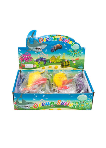 Антистрес-іграшка рибка з піском, 24 шт. у боксі, у асортименті - No Brand K16415 (371928323)
