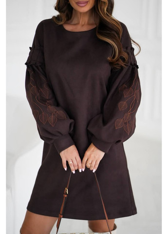 Коричнева сукня, колір коричневий Fashion