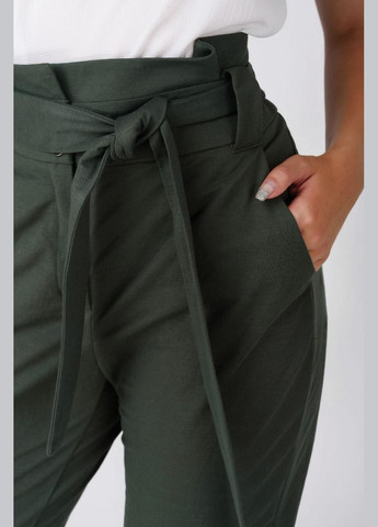Летние женские брюки хаки свободные из хлопка  MKRM1970-2 Modna KAZKA (271818486)
