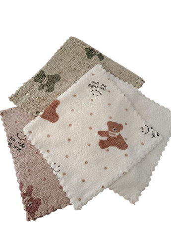 Набір кухонних рушників 3шт махра/мікрофібра 50×25 см вологопоглинаючі Різнокольоровий Koloco малюнок бежевий