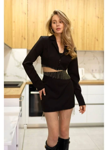 Женский классический костюм с бахромой Fashion (382027425)