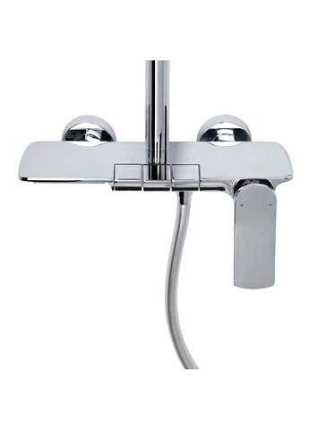 Душова система універсальна Slavonice на три споживачі (з виливом) Chrome Qtap QTSLA111CRM45904 (382806950)