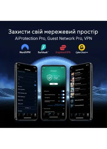 Маршрутизатор RT-BE86U BE6800 (90IG08W0-MO9A0V) Asus (360418686)