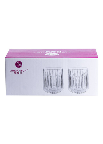 Набор стаканов стеклянных 6 штук по 315 мл прозрачный с золотым ободком HP553 TS Kitchen (351431856)