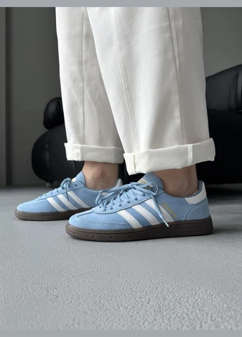 Кросівки жіночі і чоловічі Adidas Spezial Handball Blue White | Адідас Спеціал блакитні No Brand блакитні демісезони (342717922)