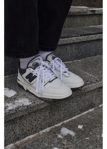 КРОСІВКИ ЖІНОЧІ NEW BALANCE 550 WHITE GREY НЬЮ БЕЛАНС 550 No Brand сірі демісезони (369393481)