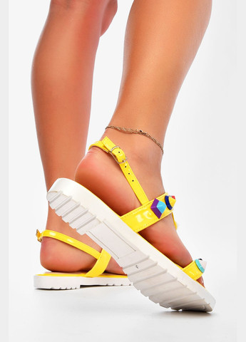 Босоніжки жіночі жовтого кольору Let's Shop (340296950)