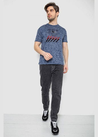 Синя футболка чоловіча з принтом, колір білий, 244r6020 Andi