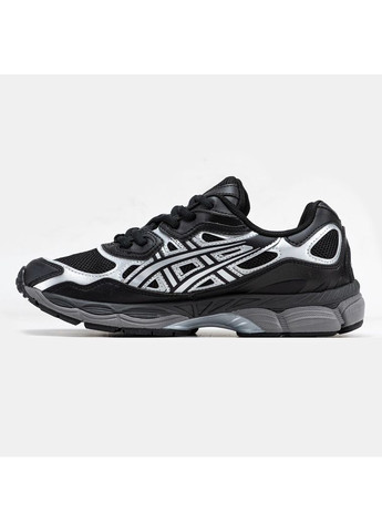 Чорні Осінні кросівки чоловічі asics gel-nyc black white асікс гель нюк No Brand