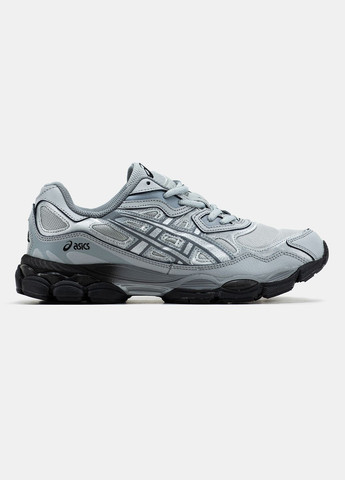 Серые демисезонные кроссовки мужские и женские asics gel-nyc grey | асикс гель-нюк серые No Brand