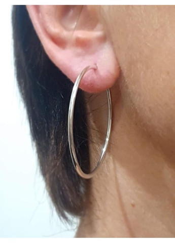 Серебряные серьги-кольца. 2004 Premium (361077373)