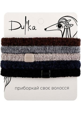 Набір гумок для волосся UH717432 різнобарвні 5,5 см 5 шт(UH717432) Dulka (285718495)