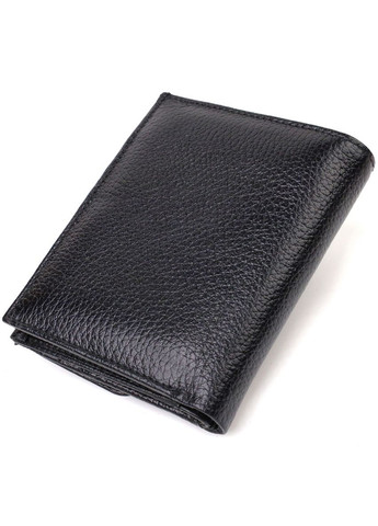 Женский кошелек из натуральной кожи с монетницей и отделениями под карты черный (sku_21817) No Brand (328218657)