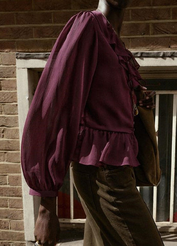 Бордовая блуза Zara