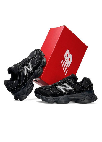 Чорні Осінні кросівки чоловічі new balance No Brand 9060 Phantom Reflective