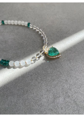 EMERALD HEART NECKLACE No Brand Кольє (388506328)