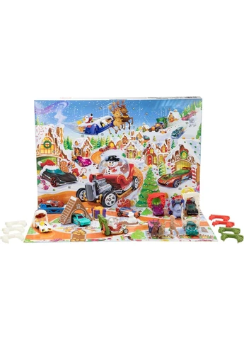 Уценка Адвент-календар 2025 Оригинал Advent Calendar Новогодний подарочный набор машинок Hot Wheels (377880048)
