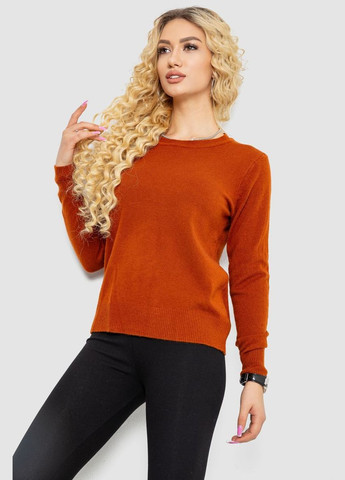 Кофта жіноча однотонна повсякденна, колір коричневий, 244R2033 Ager (317273998)