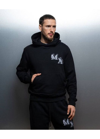 Чоловіча толстовка біла, чорна з красивим принтом (кофта-худі), в стилі amiri No Brand (363819847)