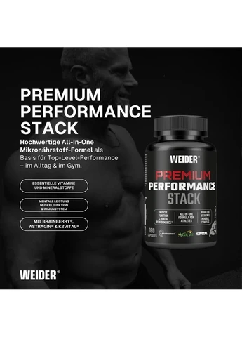 Комплекс для продуктивности Premium Perfomance Stack 180 caps Weider (388546523)