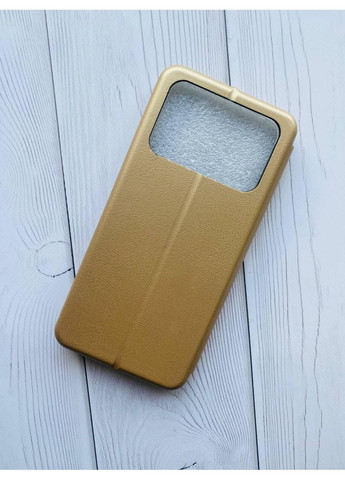 Чехол-книжка с рисунком для Xiaomi Poco C40 Золотой:: Бабочка Украина (принт 255) Creative (359495708)