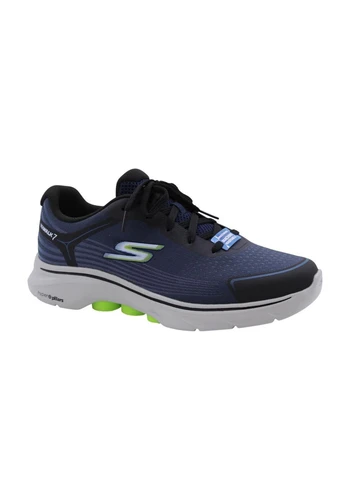 Синие демисезонные кроссовки go walk 7 alen walking blue 216556-nvlm Skechers