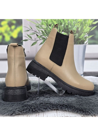 Черевики жіночі демісезонні бежеві з натуральної шкіри Туреччина Anna Lucci (365718468)