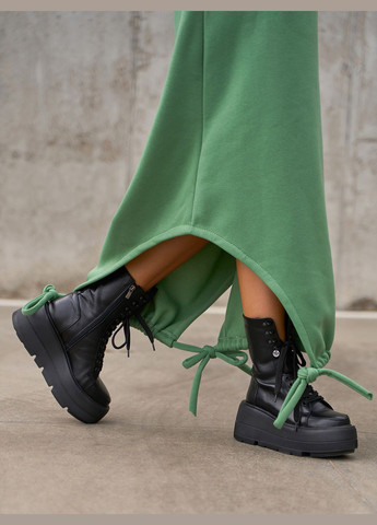 Оливкова повсякденний сукні сукня-худі ISSA PLUS однотонна