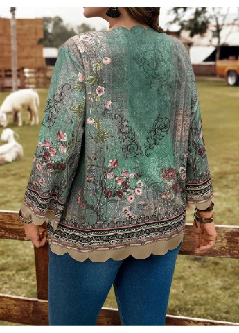 Комбинированная блуза SHEIN