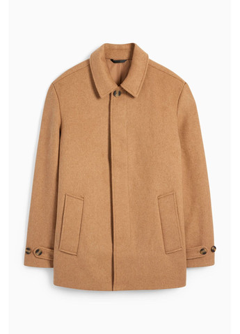 Бежевое демисезонное Пальто в составе с шерстью C&A