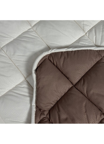 Ковдра двоколірна холлофайбер євро 200х220 шоколадна\молочна осінь/зима/весна DN3 ODA (322820523)