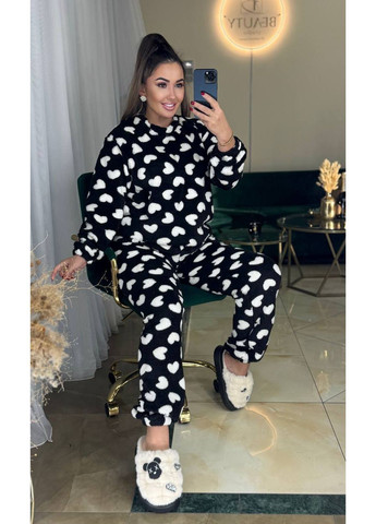 Костюм 1133 мех Тедди очень теплый брюки и кофта Україна (370844844)