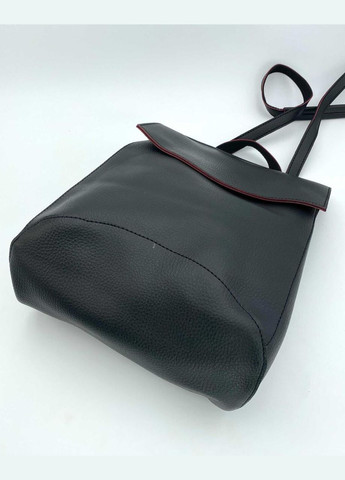 Женский кожаный рюкзак-сумка на одно отделение 44206 с красным WeLassie (298568489)