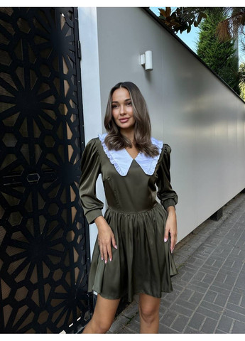 Оливкова (хакі) повсякденний жіноча сукня з шовку армані Україна