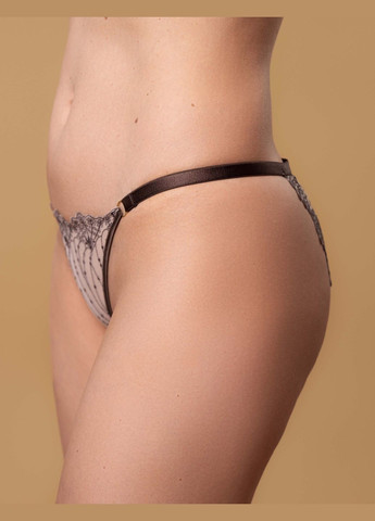 Трусики танга SLZ28002005 графит со средней посадкой Brabrabra Любисток (336212788)