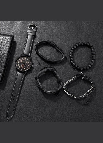 Чоловічий кварцовий наручний годинник + набір браслетів у подарунок No Brand (315883066)