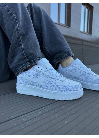 Комбіновані кросівки чоловічі nike air force custom найк аір форс демісезон No Brand