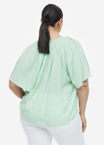 Светло-зелёная блуза H&M