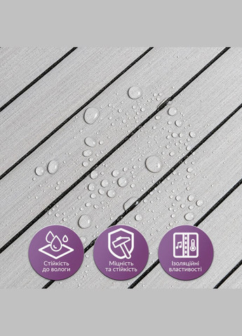 Покрытие виниловое самоклеющееся 3D рейки 600х600х2,8мм Скандинавский белый шпон SW-00002197 Sticker Wall (315790794)