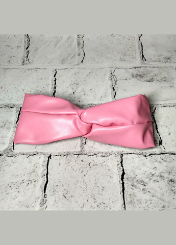 Повязка на голову чалма из экокожи Розовая No Brand (330644127)